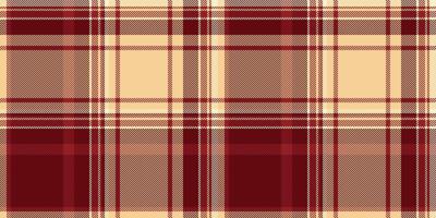 Bandanna texture plaid tartan, vogue fabric check seamless. Style textile pattern background in royal maroon and amber colors. vector