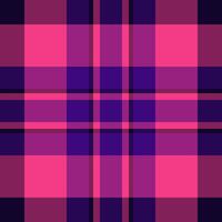 Colour pattern seamless, gentleman texture textile background. Twill check plaid fabric tartan in pink and violet colors. vector