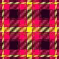 Season fabric texture pattern, strip textile background seamless. Expensive check plaid tartan in bright and black colors. vector