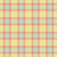 Perfect tartan pattern plaid, kingdom texture seamless check. Gentle fabric background textile in light and orange colors. vector