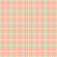 Pastel pink, yellow, and mint green plaid pattern. Seamless texture ideal for textile design, wrapping paper, or website backgrounds. Evokes feelings of softness, springtime, and gentle femininity. vector