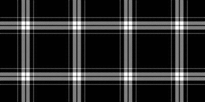 Sleek black and white plaid pattern. A sophisticated textile design perfect for fashion, web design, or branding projects. Modern and versatile, this seamless texture evokes elegance and style. vector