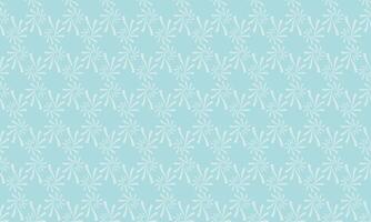 Serene pastel blue background with a repeating pattern of delicate, stylized snowflakes. vector