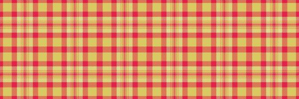Bed plaid texture background, choose check pattern . Chinese new year seamless fabric tartan textile in yellow and red colors. vector