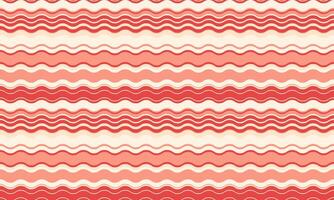 Seamless wavy stripes pattern in coral and cream. Perfect for textiles, backgrounds, website design, and branding. A cheerful, modern design evoking feelings of summer and energy. vector