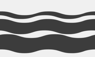Abstract wavy lines graphic design. Simple, elegant black and white pattern ideal for websites, presentations, or branding. Represents flow, rhythm, or continuous movement. vector