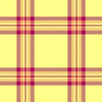 Vibrant yellow and maroon plaid pattern. Perfect for textile design, fashion, or website backgrounds. This cheerful, seamless texture evokes warmth and a sense of classic style. vector