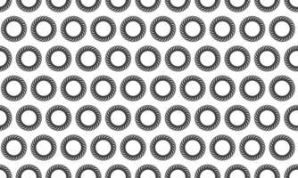 Seamless pattern of elegant rope circles. Perfect for backgrounds, textures, or website designs. Sophisticated monochrome style evokes themes of unity, continuity, or cyclical processes. vector