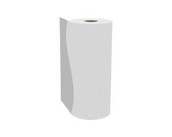 Clean, minimalist illustration of a roll of paper towels. Perfect for websites, blogs, or advertisements focusing on hygiene, cleanliness, or household essentials. vector