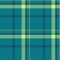 Vibrant teal and lime green plaid pattern. Perfect for textile design, fashion, and website backgrounds. This seamless texture evokes feelings of freshness and energy. vector