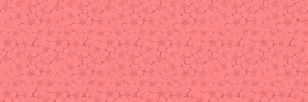 Subtle coral pink background with a delicate, repeating floral pattern. Perfect for websites, branding, textiles, and packaging. vector
