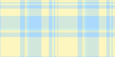Pastel blue and yellow plaid pattern. Perfect for textile design, wrapping paper, or website backgrounds. Subtle and calming, this seamless texture evokes feelings of serenity and gentleness. vector