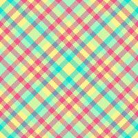 Vibrant pastel plaid pattern. Perfect for textile design, scrapbooking, or website backgrounds. This cheerful, seamless design evokes feelings of happiness and spring. vector