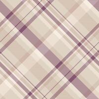 Latin textile texture seamless, folk pattern tartan . Lumberjack check fabric plaid background in light and linen colors. vector