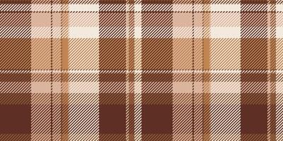 Warm, earthy tones in a classic plaid pattern. Perfect for autumnal designs, textiles, or as a background texture. This seamless pattern evokes feelings of comfort and rustic charm. vector