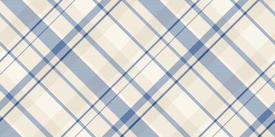 Thin fabric textile, multicolored plaid background seamless. 1950s texture pattern check tartan in old lace and light colors. vector