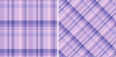 Fabric plaid tartan of textile check background with a texture pattern seamless . Set in gradient colors. Tweed in modern fashion. vector