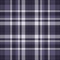 Sophisticated purple and white plaid pattern. Ideal for textile design, fashion, or website backgrounds. The subtle texture adds depth and visual interest. Evokes feelings of warmth and style. vector