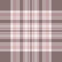 Elegant muted pink and brown plaid pattern. Perfect for textile designs, website backgrounds, or stationery. Subtle texture adds sophistication. vector