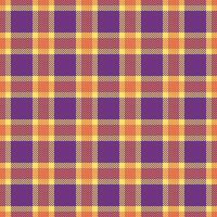 Vibrant purple, orange, and yellow plaid pattern. Perfect for textile design, fallthemed projects, or adding a touch of autumnal style to any project. vector