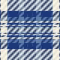 Mixed pattern fabric , vogue tartan check plaid. Dining seamless texture textile background in blue and old lace colors. vector