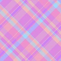 Pastel plaid pattern, soft and sweet diagonal lines. Ideal for backgrounds, textiles, fashion, and websites. Evokes feelings of calm, femininity, and gentle spring. A seamless repeat design. vector