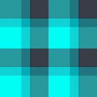 Vibrant teal and charcoal plaid pattern. Perfect for textile design, fashion, websites, or any project needing a bold, geometric texture. vector