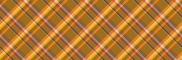 Vibrant diagonal plaid pattern in warm autumnal tones. Perfect for textile design, fallthemed projects, or as a stylish background. Evokes feelings of warmth, comfort, and rustic charm. vector