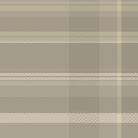 Bed tartan texture textile, seasonal fabric check pattern. Tradition plaid seamless background in pastel and light colors. vector