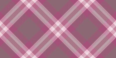 Elegant pink and mauve plaid pattern. Perfect for textile design, fashion, website backgrounds, or romantic branding. This seamless texture offers a sophisticated and versatile design element. vector
