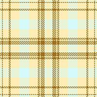Elegant pastel plaid pattern in beige and light blue. Perfect for textile design, website backgrounds, or stationery. vector