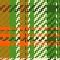 Silk seamless background texture, customer check tartan. Greeting card plaid pattern textile fabric in green and bright colors. vector