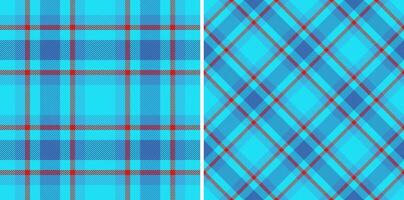 Vibrant teal plaid patterns in horizontal and diagonal styles. Perfect for textile design, backgrounds, or web design projects. vector