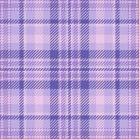 Elegant fabric check texture, direct plaid pattern background. Single textile seamless tartan in light and violet colors. vector