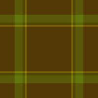Real tartan pattern seamless, repetitive check plaid. Model textile texture fabric background in yellow and amber colors. vector