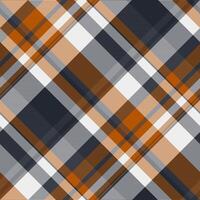 Elegant diagonal plaid pattern in autumnal hues. Perfect for textile design, fashion, and website backgrounds. The rich browns, grays, and oranges create a sophisticated and warm aesthetic. vector