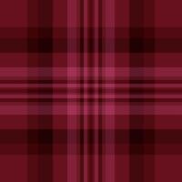 Decoration tartan fabric texture, drawing pattern seamless background. Asymmetric textile check plaid in red and dark colors. vector