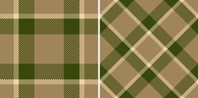 Texture seamless plaid of textile fabric check with a pattern tartan background . Set in coffee colors. Modern rug designs for home decor. vector