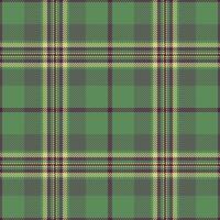 Elegant green and beige plaid pattern. Perfect for textile design, apparel, and website backgrounds. This seamless texture offers a classic, sophisticated aesthetic with a touch of rustic charm. vector