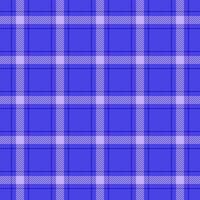 Fold check seamless pattern, abstract plaid textile fabric. Scarf tartan texture background in indigo color. vector