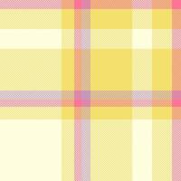 Pastel plaid pattern in yellow, pink, and lavender. Perfect for textile design, fashion, websites, and branding. A cheerful and soft texture, ideal for spring or summer themes. vector