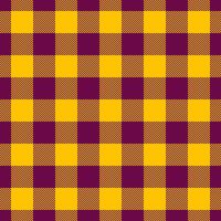 No people check seamless , cute fabric texture tartan. Patterned pattern background textile plaid in pink and golden poppy colors. vector