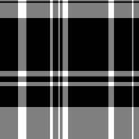 Stylish monochrome plaid pattern. Geometric textile design in black, white, and gray. Perfect for backgrounds, fashion, or website design. Modern, versatile, and easily adaptable. vector