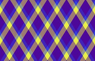 Vibrant diagonal plaid pattern in bold purple, yellow, and brown hues. Perfect for textiles, website backgrounds, or modern design projects. vector
