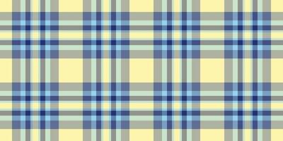 Subtle pastel plaid pattern in shades of yellow, blue, and gray. Perfect for textile design, website backgrounds, or crafting projects. vector