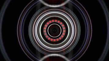 Red and White Abstraction of Round Glowing Dots Background VJ Loop I 4K video