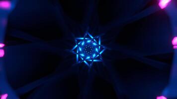 Cyan and Pink Psychedelic Abstract Strobe Neon Hallway Background VJ Loop I 4K video