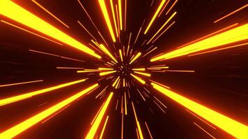Orange Hyper Space Jump Background VJ Loop I 4K video