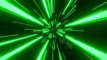Green Hyper Space Jump Background VJ Loop I 4K video