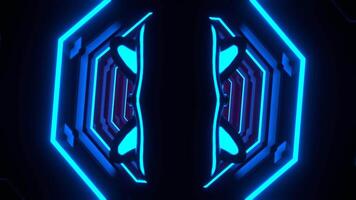 Blue and Pink Neon Psychedelic Abstract Strobe Background VJ Loop I 4K video